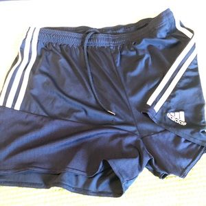 Ladies Adidas Soccer Shorts Navy Size L
